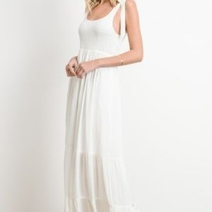 White Smocked Maxi